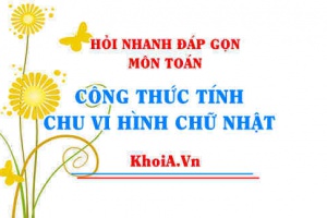 Công thức tính chu vi hình chữ nhật? Hỏi nhanh đáp gọn môn Toán
